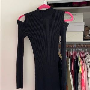Little black turtleneck dress